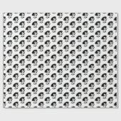 Art Deco Woman in Big Pet Glove RL Cadeaupapier (Vlak)