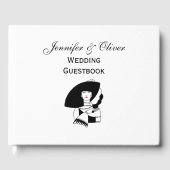 Art Deco Woman in Big Pet Glove RL Gastenboek (Voorkant)