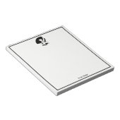 Art Deco Woman in Big Pet Glove RL Notitieblok (Schuin)