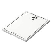 Art Deco Woman in Big Pet Glove RL Notitieblok (Linkerzijde)