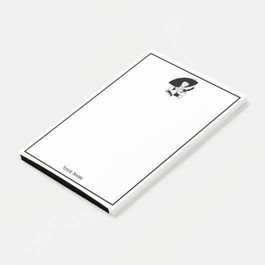 Art Deco Woman in Big Pet Glove RL Post-it® Notes (Schuin)
