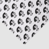 Art Deco Woman in Big Pet Glove RL Tissuepapier (Detail)