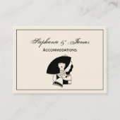 Art Deco Woman in Big Pet Glove RL Visitekaartje (Voorkant)