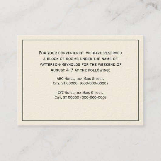 Art Deco Woman in Big Pet Glove RL Visitekaartje (Achterkant)