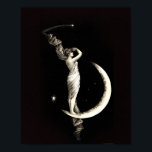 Art Deco Woman in het Moon Goddess Artwork Poster<br><div class="desc">Art Deco Woman in het Moon Goddess Artwork</div>