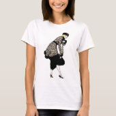  Art Deco Woman in luipaard T-shirt