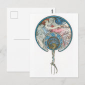 Art Deco Woman Lady  Illustration Briefkaart (Voorkant / Achterkant)