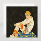 Art Deco Woman, Roken door S. Chompre (Voorkant / Achterkant)