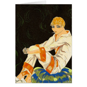 Art Deco Woman, Roken door S. Chompre