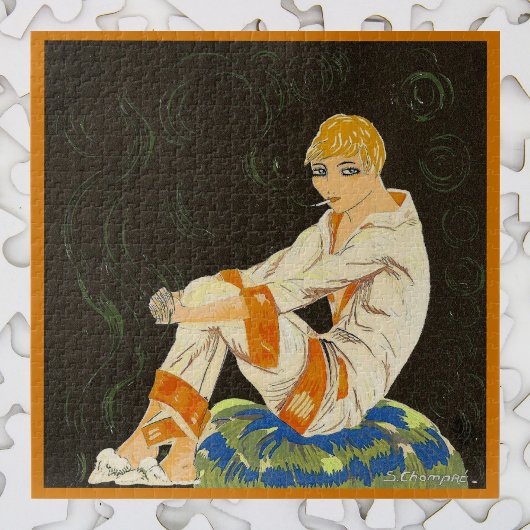  Art Deco Woman, Roken door S. Chompre Legpuzzel