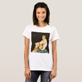  Art Deco Woman, Roken door S. Chompre T-shirt (Voorkant volledig)