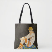 Art Deco Woman, Roken door S. Chompre Tote Bag (Voorkant)