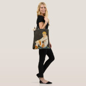 Art Deco Woman, Roken door S. Chompre Tote Bag (Op model)