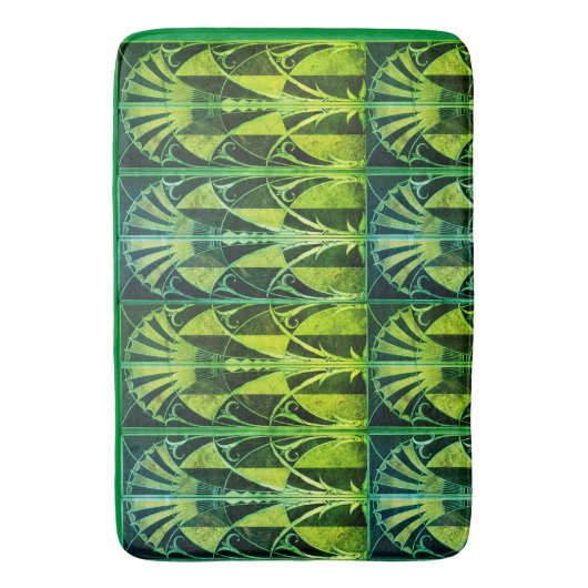 ART DECO WOOD INLAY FANS BADMAT (Voorkant Verticaal)