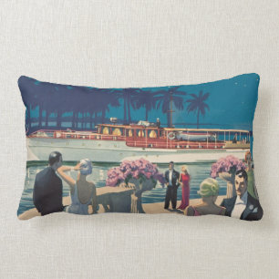  Art Deco Yacht Boat Cocktail Party Mode Kussen