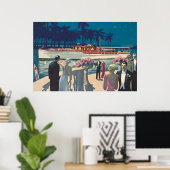  Art Deco Yacht Boat Cocktail Party Mode Poster (Thuiskantoor)