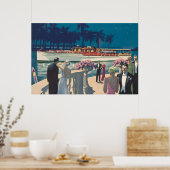  Art Deco Yacht Boat Cocktail Party Mode Poster (Keuken)