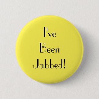 Art Deco Yellow Ik ben gekaapt Ronde Button 5,7 Cm
