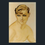 Art Deco Young Man Bare Chested" door Gerda Wegene Poster<br><div class="desc">Breng Gerda Wegener's tijdloze schilderij "Young Man Bare Chested" tot leven met dit prachtige poster. Dit verbluffende kunstwerk uit 1938, met zijn kunstgenummerde en kunstdeco-stijl, legt een jong man vast met een kale-geketste lichaam en is een essentiële aanvulling op je modern kunstmatig collectie. Krijg vandaag nog je poster of download...</div>