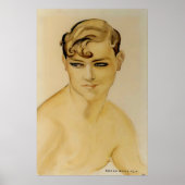 Art Deco Young Man Bare Chested" door Gerda Wegene Poster (Voorkant)