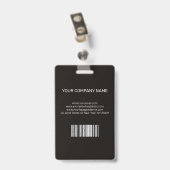 Art Deco Zakelijke ID Badge (Achterkant met clip)