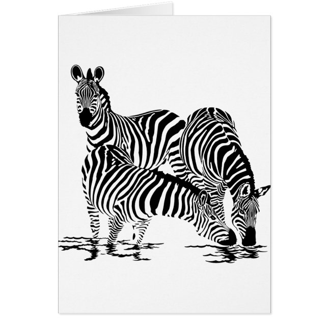 Art Deco-Zebra (Voorkant)