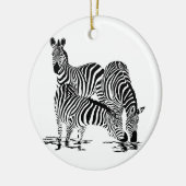 Art Deco-Zebra Keramisch Ornament (Links)
