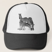 Art Deco-Zebra Trucker Pet (Voorkant)