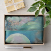 Art Deco Zeemeermin Holding Parel Decoupage Tissuepapier (Geschenk)