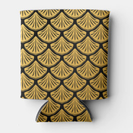 Art Deco Zeemeermin Schalen - Zwart & Goud Blikjeskoeler