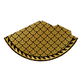 Art Deco Zeemeermin Schubben - Zwarte & Gouden Gol Feesthoedjes