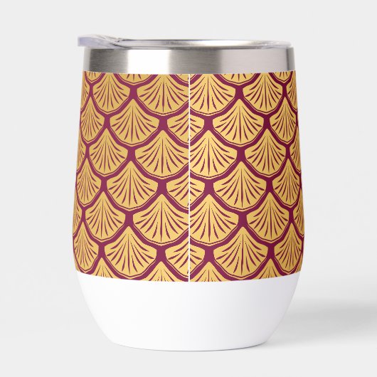 Art Deco Zeemeerminschalen - Magenta (Rechts)