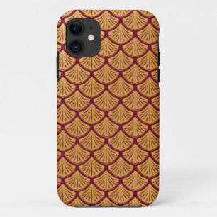 Art Deco Zeemeerminschalen - Magenta Case-Mate iPhone Case