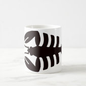  Art Deco Zeevruchten Kreeft in Zwart Koffiemok (Center)