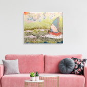 Art Deco Zeilboot Canvas Afdruk (Insitu (Woonkamer))