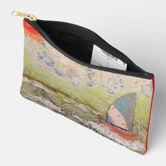 Art Deco Zeilboot Etui (Open)