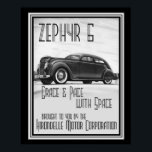 art deco Zephyr 6 ad 16x20 Poster<br><div class="desc">Zephyr 6-Hirondelle Motor Co. Art Deco-Poster</div>