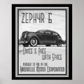 art deco Zephyr 6 ad 16x20 Poster (Voorkant)