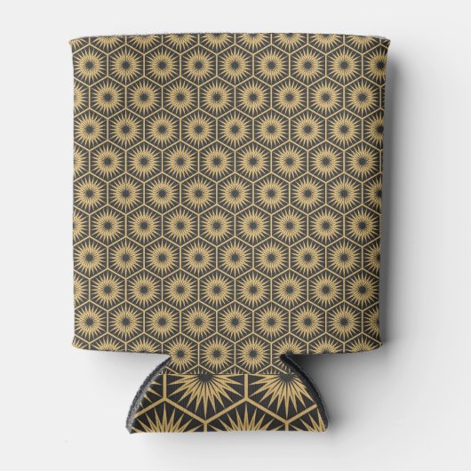 Art Deco: Zeshoekige  behang Blikjeskoeler (Voorkant)