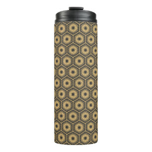 Art Deco: Zeshoekige behang Thermosbeker