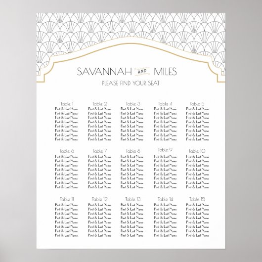 Art Deco--zetdiagram Poster (Voorkant)