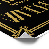 Art Deco-zetplan Zitten overal waar u kunt afdrukk Poster (Hoek)