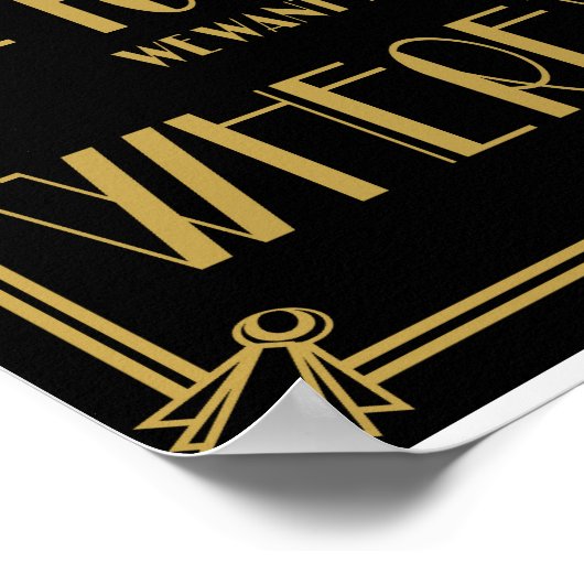 Art Deco-zetplan Zitten overal waar u kunt afdrukk Poster (Hoek)