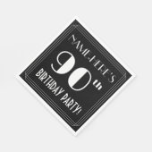 Art Deco zie 90th Birthday Party met aangepaste na Servet (Hoek)