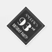 Art Deco zie 93rd Birthday Party met aangepaste na Servet (Hoek)