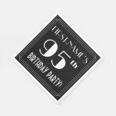 Art Deco zie 95th Birthday Party met aangepaste na Servet (Hoek)