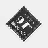 Art Deco zie 97th Birthday Party met aangepaste na Servet (Hoek)