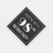 Art Deco zie 98th Birthday Party met aangepaste na Servet (Hoek)