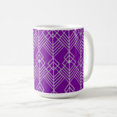 Art Deco Zig Zag Koffiemok (Voorkant rechts)