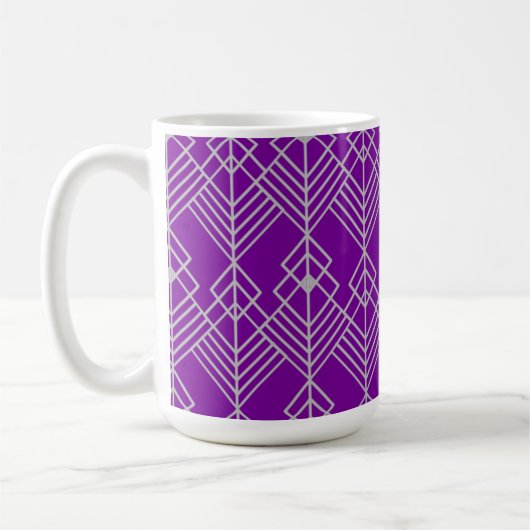 Art Deco Zig Zag Koffiemok (Links)